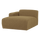 Mojo Base chaise longue unit, left-hand side, bouclé, yellow-brown