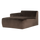 Mojo Base chaise longue element left velvet brown