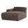 Mojo Base chaise longue element links wolle braun