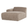 Mojo Base chaise longue element links wolle dunkelsand