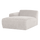 Mojo Base chaise longue element links wolle ecru