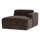 Mojo Base chaise longue element right rib fabric brown