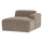 Mojo Base chaise longue element right rib dark sand