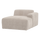 Mojo Base chaise longue element rechts gerippter ecru