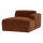 Mojo Base chaise longue element right rib rust brown