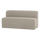 Mojo Base essbank 164 cm mit rückenlehne bouclé beige