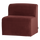 Mojo Base eetbank 84 cm rugleuning velvet kastanjebruin
