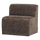 Mojo Base eetbank 84 cm rugleuning wollig bruin