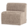 Mojo Base eetbank 84 cm rugleuning wollig donkerzand