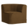 Mojo Base dining bench corner back velvet honey yellow