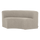 Mojo Base eetbank halfronde hoek rug bouclé beige