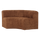 Mojo Base dining bench half round woolly rust brown