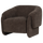 Moru sessel chenille dunkelbraun