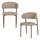 2er-Set - Kelu esszimmerstuhl wolle natur melange