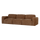Umina 3-Sitzer-Sofa slub chenille hellbraun