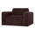 Umina armchair slub chenille burgundy red