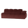 Mojo 2-zits element arm rechts velvet kastanjebruin
