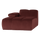 Mojo chaise longue element links velvet kastanjebruin