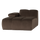 Mojo chaise longue element links velvet bruin