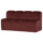 Mojo eetbank 164 cm met rugleuning velvet kastanjebruin