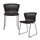 Set v 2 - Wings garden chair black