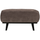 Statement hocker ribstof taupe