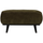 Statement hocker ribstof warm groen