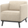 Statement fauteuil met arm beige melange