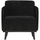 Statement arm chair gerippter stoff graphit