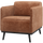 Statement armchair with arm chenille velvet terra