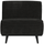 Statement 1-sitzer element gerippter stoff graphit