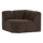 Mojo corner element straight rib fabric brown