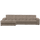 Second Date chaise longue links ribstof mud