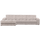 Second Date chaise longue links ribstof naturel