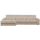 Second Date chaise longue links ribstof travertin