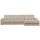 Second Date chaise longue rechts ribstof travertin
