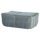 Cluster hocker velvet turquoise blauw