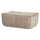 Cluster hocker velvet chocolade warm taupe