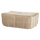 Cluster hocker velvet chocolade zacht beige