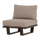 Bear garden lounge chair/1-seater element aluminium brown