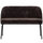 Vogue eetbank 3D chenille donkerbruin