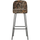 Vogue barstool 80 cm velvet bouquet black