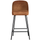 Vogue barstoel 65 cm leer cognac