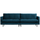 Rodeo classic 3-sitzer sofa velvet blau