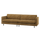 Rodeo classic 3-sitzer sofa cord honiggelb