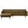 Rodeo chaise longue left structure velvet brass