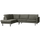 Rodeo corner sofa left structure velvet frost