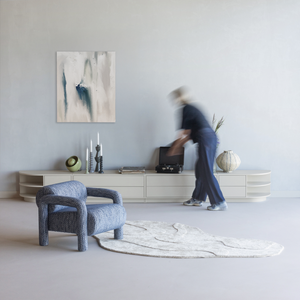 Lenny sessel mit dessin grau/blau, Ambientefoto