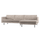 Rodeo chaise longue bank rechts ribstof donkerzand