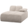 Mojo chaise longue element rechts ribstof ecru
